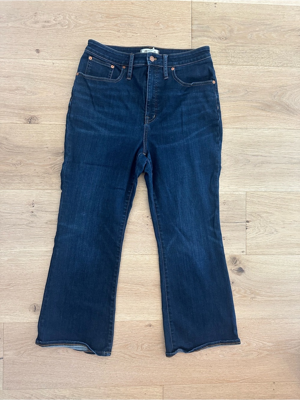 Madewell curvy cali Demi boot cut Dark wash Jeans